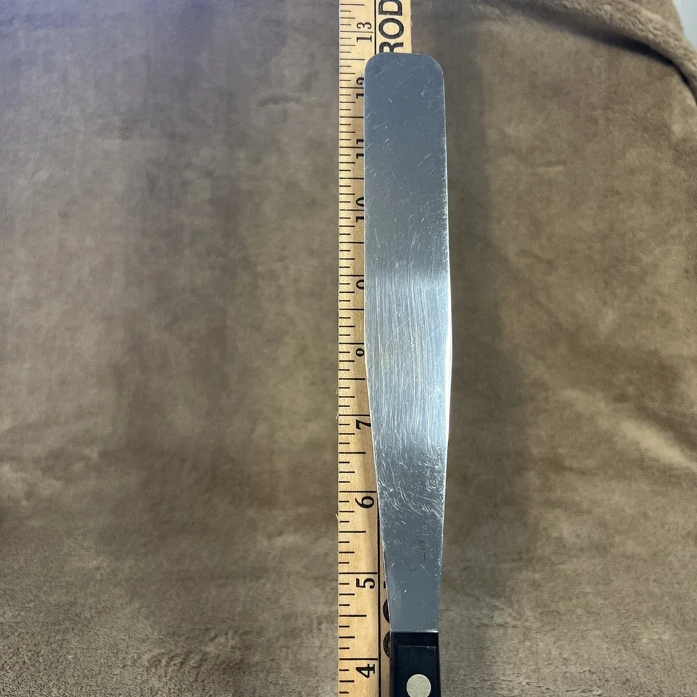Vintage Flint Vanadium Stainless Icing Spreader Spatula Black Handle ECKO‎ USA